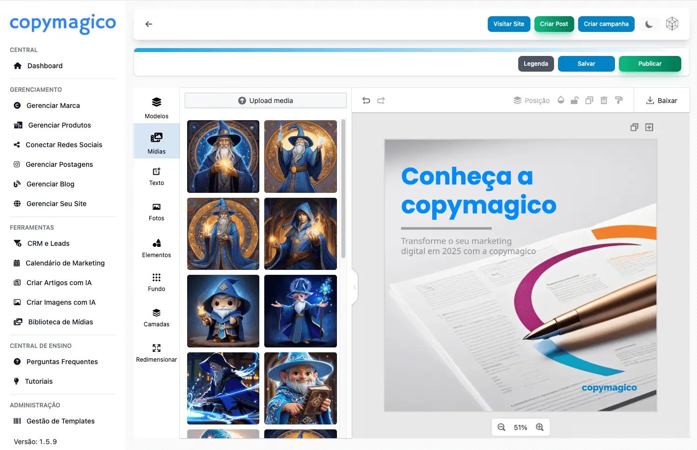 Editor copymagico - copymagico
